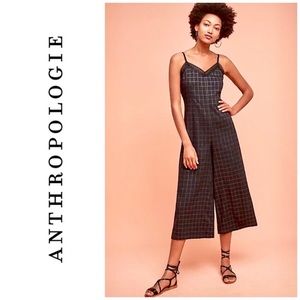 Corey Lynn Calter Anthro  Grid Wide Leg Jumpsuit